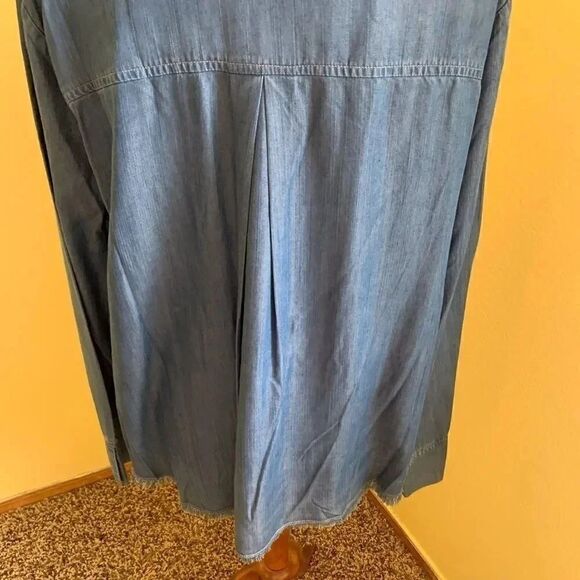 NWOT Gibson Latimer Long Sleeve Hi/Low Top #25 - Picture 3 of 4